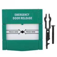 Alarma contra incendios de vidrio, botón de liberación de emergencia para puerta, interruptor de Control de acceso, alarma de emergencia 2024 - compra barato
