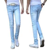 Pantalones vaqueros ajustados para adolescentes, Jeans largos elásticos de estilo hip hop, color negro, para estudiantes, primavera y otoño, 2020 2024 - compra barato