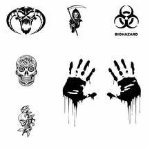 10 Styles Hot Sale Skull Car Sticker Funny Wrap Vinyl Car-Styling Auto Stickers And Decals Cars Decoration Accessories 2024 - buy cheap
