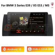 Navegador GPS con reproductor multimedia, pantalla de 9 pulgadas y radio, autorradio sin DVD para coche BMW X5 (E53 y E39) con Android 10, procesador Quad-Core, 1DIN, DAB+, OBD, TPMS y SWC 2024 - compra barato