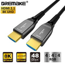 DREMAKE Optic Fiber HDMI-compatible 2.1 Cable 8K@60Hz 4K@120Hz for PS4/5 HDTV 48Gbps HDMI-compatible Cord HDR 4:4:4 12BIT BT2020 2024 - buy cheap