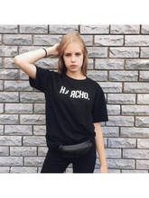 Camiseta con inscripción rusa para mujer, ropa de moda de verano de manga corta, estética Tumblr, ropa de calle 2024 - compra barato