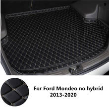 SJ High Side Waterproof Car Trunk Mat AUTO Tail Boot Tray Liner Cargo Rear Pad Accessories Fit For Ford Mondeo 2013-2020 YEAR 2024 - buy cheap