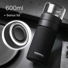 Garrafa de água com isolamento 600ml, garrafa térmica, copo de café, chá a vácuo, aparelho para bebidas, caneca de viagem inoxidável 2024 - compre barato