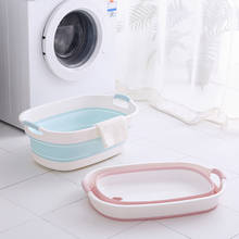 Portable Baby Bathtub Foldable Pet Bathtub Silicone Non-Slip Tub Multifunctional Laundry Tub Storage Basket Bathroom Accessories 2024 - buy cheap