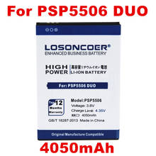 LOSONCOER 4050mAh PSP5506 baterías para Prestigio Grace Q5 PSP5506DUO PSP5506 PSP 5506 DUO batería de teléfono móvil + número de seguimiento 2024 - compra barato