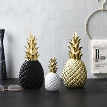 Nordic Style Resin Gold Pineapple Home Decor Living Room Wine Cabinet Window Display Craft luxurious Table Home Decoration Props 2024 - buy cheap