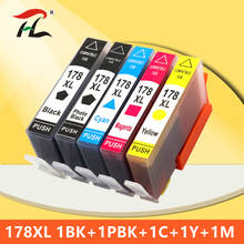 YLC 5PK 178XL совместимый чернильный картридж для HP178 XL для HP Officejet B109 B110 B210 C309 C310 C410 D5468 D5463 D5460 принтер 2024 - купить недорого