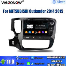 Radio con GPS para coche, reproductor de DVD con Android 11,0, 64GB de ROM, DSP, mapa navi, RDS, wifi, 4G, Bluetooth 5,0, para MITSUBISHI Outlander 2014, 2015, TDA7851 2024 - compra barato