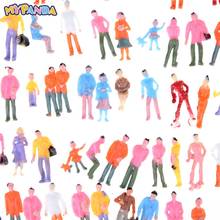 Modelo de personas de plástico ABS N a escala 1: 100, figuras de personas pintadas, parque de trenes, calle, pasajeros, 150 Uds. 2024 - compra barato