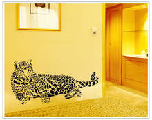 Calcomanía de guepardo con personalidad para el hogar, Adhesivo de pared 3D, arte de pared moderno, decoración de habitación de niño, póster 2024 - compra barato