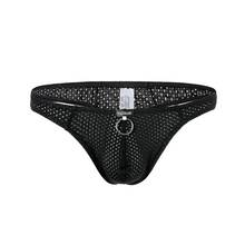 Mesh Sexy Men Thong Bikini Breathable Mens G String Gay Underwear Swimwear Penis Puch Erotic Panties Male Lingerie Low Rise 2024 - buy cheap