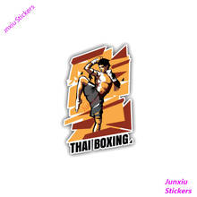 Adesivo do carro estilo thai boxing fighter decalques capa arranhões janela pára portátil bodywork vinil interior kk11 * 7cm 2024 - compre barato