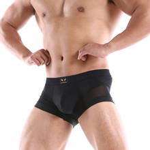 Men Boxer Underwear Men's Breathable Quick Dry Mesh Nylon Shorts Man Underwear Cueca Gay Panties Boxershorts 2024 - buy cheap