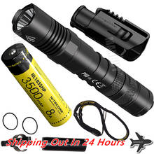 Nitecore lanterna led tática p10v2, lanterna estroboscópica led cree 2021 lms pronto, liga de alumínio, à prova d'água, caça ao ar livre, lâmpadas edc, 1100