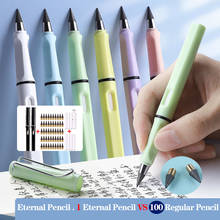 60 Pcs/Set Eternal Pencil Unlimited Writing No Ink Pen Art Sketch pen Gifts kawaii pen school supplies stationery