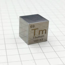 High Purity Rare Earth Metal Thulium Periodic Table Type Cube Size 10mm 99.99% Pure Tm Element Collection Gift Ornaments 2024 - buy cheap