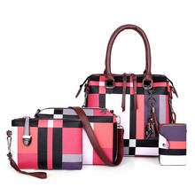 Модные дизайнерские сумки ValenKuci, высококачественные роскошные сумки, Набор сумок, брендовые клетчатые женские сумки с кисточками, сумки, композитная сумка 2024 - купить недорого