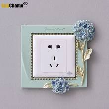 European Switch Stickers Resin Creative Modern Simple Wall Decoration Living Room Socket Stick Protective Cover Home Decoration 2024 - buy cheap