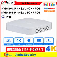 Dahua  NVR4104-P-4KS2/L NVR4108-P-4KS2/L 4 PoE Ports Video Recorder 4Ch/8CH Smart Mini 1U Up to 4K Resolution Max 80Mbps H.265 2024 - buy cheap