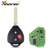 Xhorse VVDI2 XKTO04EN Wire Universal Remote Key for Toyota Style 3 Buttons for VVDI VVDI2 Key Tool English Version 10 Pcs/lot 2024 - buy cheap