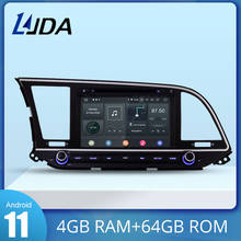 Ljda-dvd player 2 din para carro, android 10.0, para hyundai elantra 2016, 2017, 2018, gps de navegação, estéreo, rádio automotivo, 4 gb + 64 gb, multimídia, dsp 2024 - compre barato