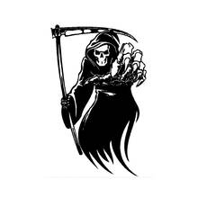 Happy Halloween Skull Death Braid Skeleton Sickle Living Room Vinyl Carving Wall Decal Sticker for Holiday party Home Decor 2024 - buy cheap