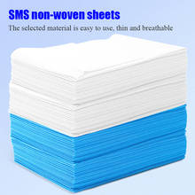 20/50/pack SMS non-woven breathable perforated disposable bed linen beauty salon hotel travel bed linen massage bedding 2024 - buy cheap