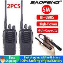 Baofeng 2 шт 5 Вт BF-888S рация радиостанция UHF 400-470 МГц 16CH 888s CB радио talki walki BF 888s портативный приемопередатчик 2024 - купить недорого