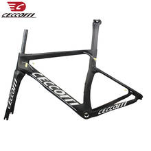 Ceccotti full carbon Road bike frame DI2 mechanical BSA/PF30 V brake carbon bicycle frameset welcome customized logo 2024 - buy cheap
