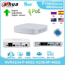 Dahua 4K 8MP POE NVR NVR4104-P-4KS2 NVR4108-8P-4KS2 4CH 8CH H.265+ AI Network Video Recorder P2P For Video Surveillance Camera 2024 - buy cheap