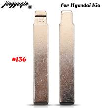 jingyuqin 10pcs For Hyundai Verna For Kia K5 #156 Fob Folding Flip KD Remote Car Key Uncut Blank Blade Replacement 2024 - buy cheap