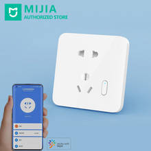 Xiaomi Mijia Smart Wall Power Socket Voice Control OTA Upgrade Intelligent Linkage Plug Sockets Home Outlet 250V Bedroom Socket 2024 - buy cheap