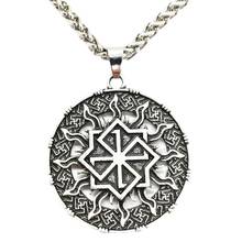 Colar de pingente amuleto para talisman, colar vintage eslavo com símbolo kolvrat 2024 - compre barato