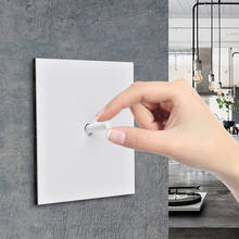 Stainless Steel Panel 1-4 Gang 2 Way Toggle Switch Modern Matte White Metal Household Wall Light Panel Momentary Switch 2024 - buy cheap