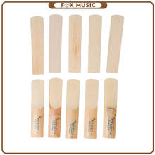 Альт-саксофон Reeds 10 шт. альт-Бе-Саксофон Reeds Bamboo 3 Sax Reed Strength Woodwind Запчасти и аксессуары новые 2024 - купить недорого