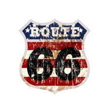 Автомобильные наклейки The Route 66 для внедорожников, мотоциклетная наклейка, Светоотражающая наклейка на бампер для Bmw E46, защита от царапин, автомобильные сборки KK15 * 15 см 2024 - купить недорого