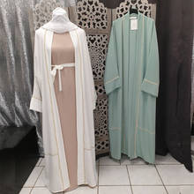 Eid Abayas for Women Turkish Abaya Dubai Turkey Muslim Hijab Dress Arabic Islamic Clothing Caftan Marocain Kaftan Robe Vestidos 2024 - buy cheap