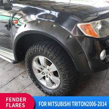 Fender Flares Wheel Arch Mudguards for Mitsubishi L200 Montero Triton 2006 2007 2008 2009 2010 2011 2012 2013 2014 Matt Black 2024 - buy cheap