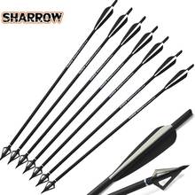 3/6/12/24 Pcs Mix Carbon Crossbow Arrow 20/22 Inches OD 8.8mm with 125 Grain Arrow Point for Archery Hunting Shooting 2024 - buy cheap