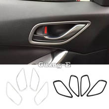 For Mazda CX-5 CX5 2012 2013 2014 2015 2016 Auto Car Body Cover Stick Trim ABS Door Inner Built Handle Bowl Frame 4pcs 2024 - buy cheap