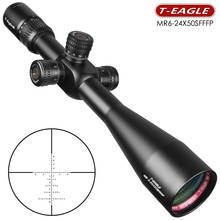 T-eagle-mira telescópica para Rifle de caza MR SFFFP 6-24x50, primer enfoque, con nivel de espíritu, Rifle táctico de largo alcance 2024 - compra barato