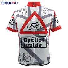 Hirbgod roupa de ciclismo unissex, camiseta de manga curta para ciclismo, roupa de bicicleta engraçada com desenhos animados 2024 - compre barato