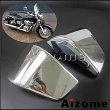 1 Pair Chrome Motorcycle ABS Side Fairing Battery Protection Covers For Honda Shadow Aero VT750 VT400 VT 400 750 1997-2003 2024 - buy cheap