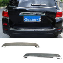 Car Rear Door License Tailgate Bumper Frame Plate Trim Lamp Trunk Stick For Toyota Highlander 2008 2009 2010 2011 2012 2013 2014 2024 - buy cheap