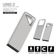 Pendrive USB 128 de Metal, Memoria Flash de 4GB, 8GB, 16GB, 2,0 gb, 32GB, 64GB, Logo gratis de más de 10 piezas 2024 - compra barato