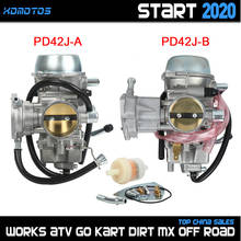 PD42J 42mm Carburetor For Yamaha YFM 660 600 YFM660 Grizzly Rhino 660 ATV Quad UTV Parts 4-Stroke Engine ATV Carbs 2002 - 2008 2024 - buy cheap