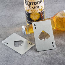 Spades-abrebotellas portátil de acero inoxidable, abridor de botellas con forma de tarjeta de crédito, destornillador de cerveza, creativo 2024 - compra barato