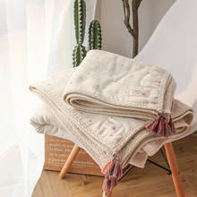Manta de muselina de algodón de bambú para bebé recién nacido, cobertor de lujo de 6 capas, 110x110cm 2024 - compra barato