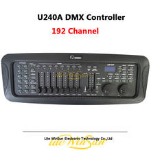 Controlador dmx 192 a para console, canais, disco em u, usb, suporte midi, blackout, console para dj, discoteca 2024 - compre barato